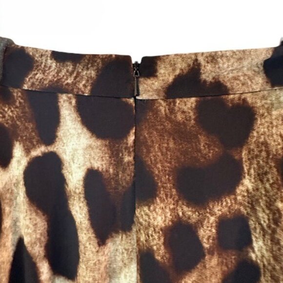 NWT Badgley Mischka Animal Print Floor Length Skirt - Size 4 - Picture 4 of 9